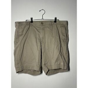 Polo Ralph Lauren Men's Mid-Rise Khaki Chino Shorts, Size 42, Classic Fit, 9"